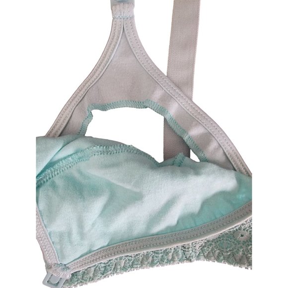 Belabumbum Soft Cup Nursing Bra Adjustable Straps Pastel Blue Medium NWT - Picture 4 of 10